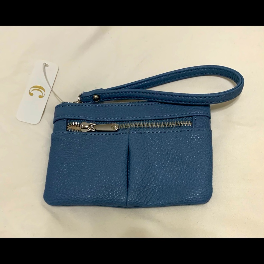 Small blue wristlet